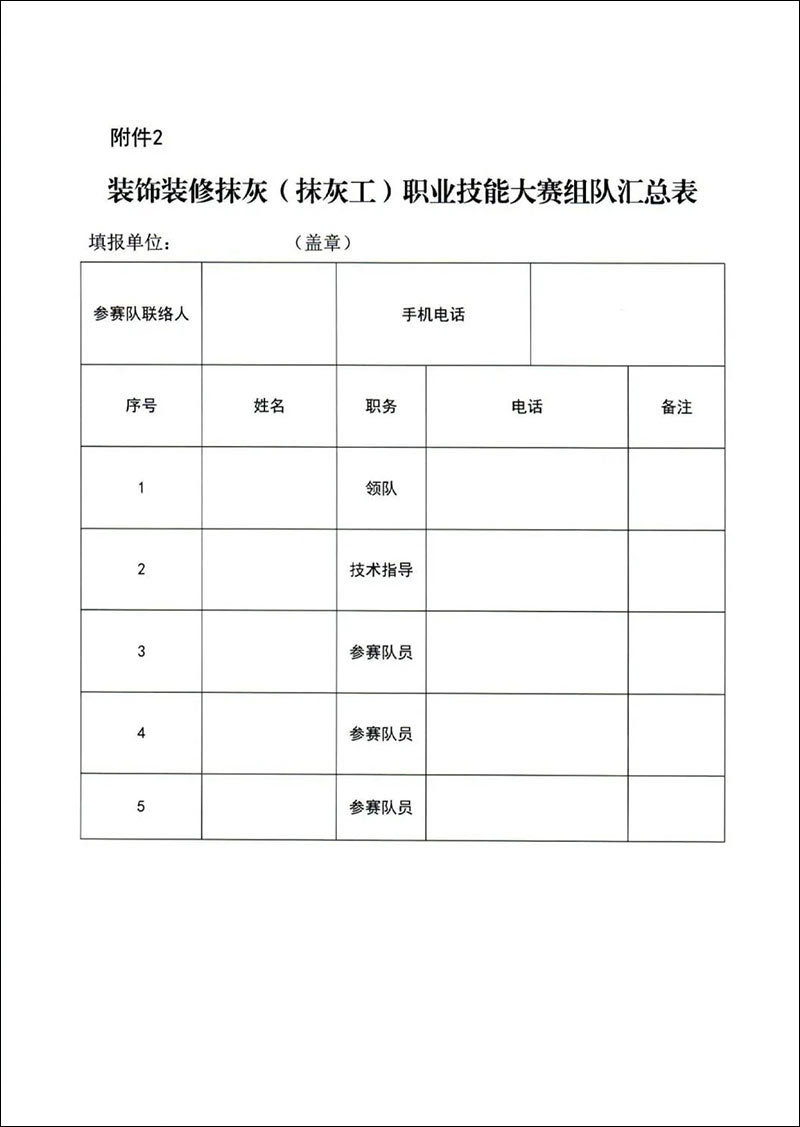 關(guān)于轉(zhuǎn)發(fā)《長沙市住房和城鄉(xiāng)建設(shè)局關(guān)于舉辦2021年長沙市建設(shè)工程行業(yè)職業(yè)(裝飾裝修抹灰)技能選拔賽的通知》的通知